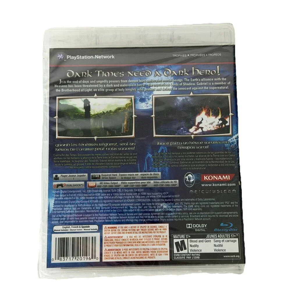 Castlevania Lords of Shadow Sony PS3 PlayStation 3 2010 Brand New Sealed Multi